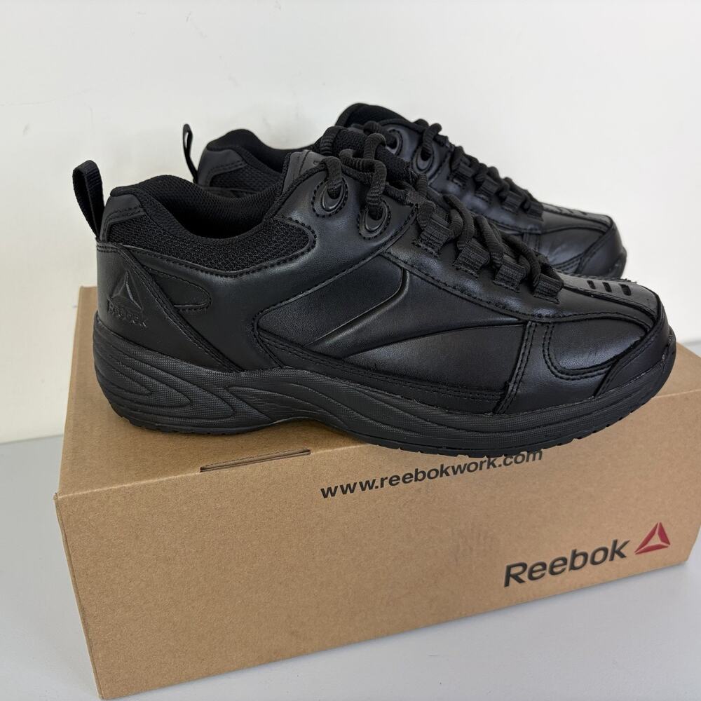 Reebok Work Shoes Women's 10 M Men's 8 Jorie Street Sport Jogger Oxford Black